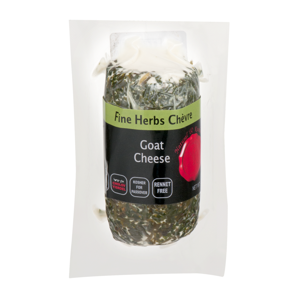 slide 1 of 1, Anderson International Foods Natural & Kosher Goat Cheese Fine Herbs Chevre, 4 oz