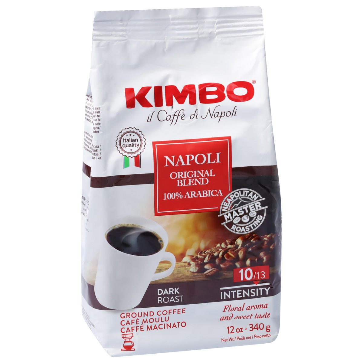 slide 8 of 12, Kimbo Dark Roast Ground Original Blend Coffee- 12 oz, 12 oz
