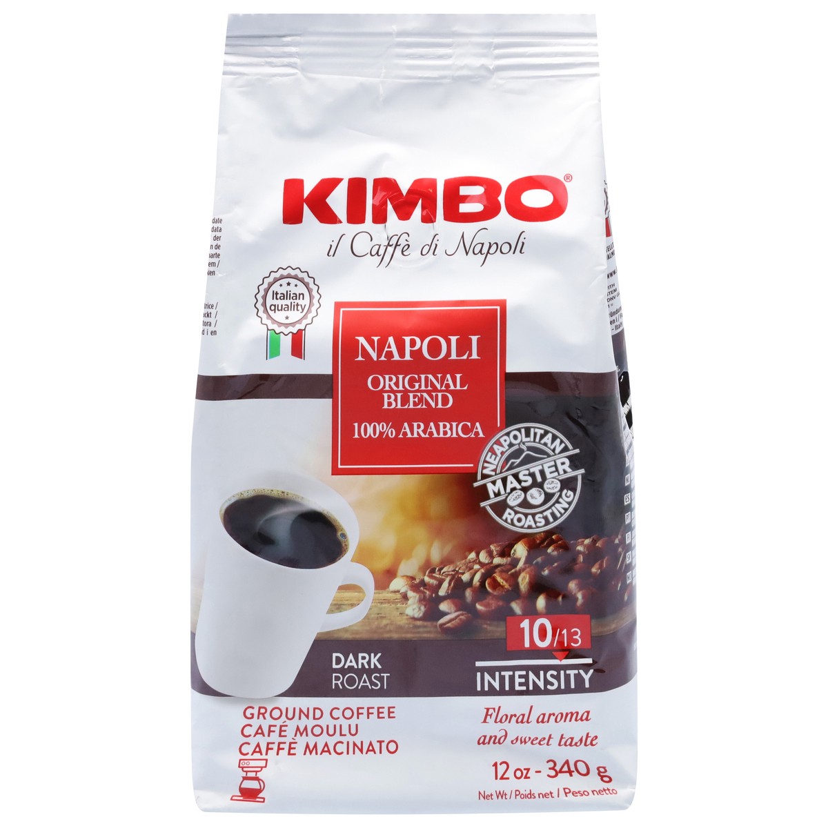 slide 6 of 12, Kimbo Dark Roast Ground Original Blend Coffee- 12 oz, 12 oz