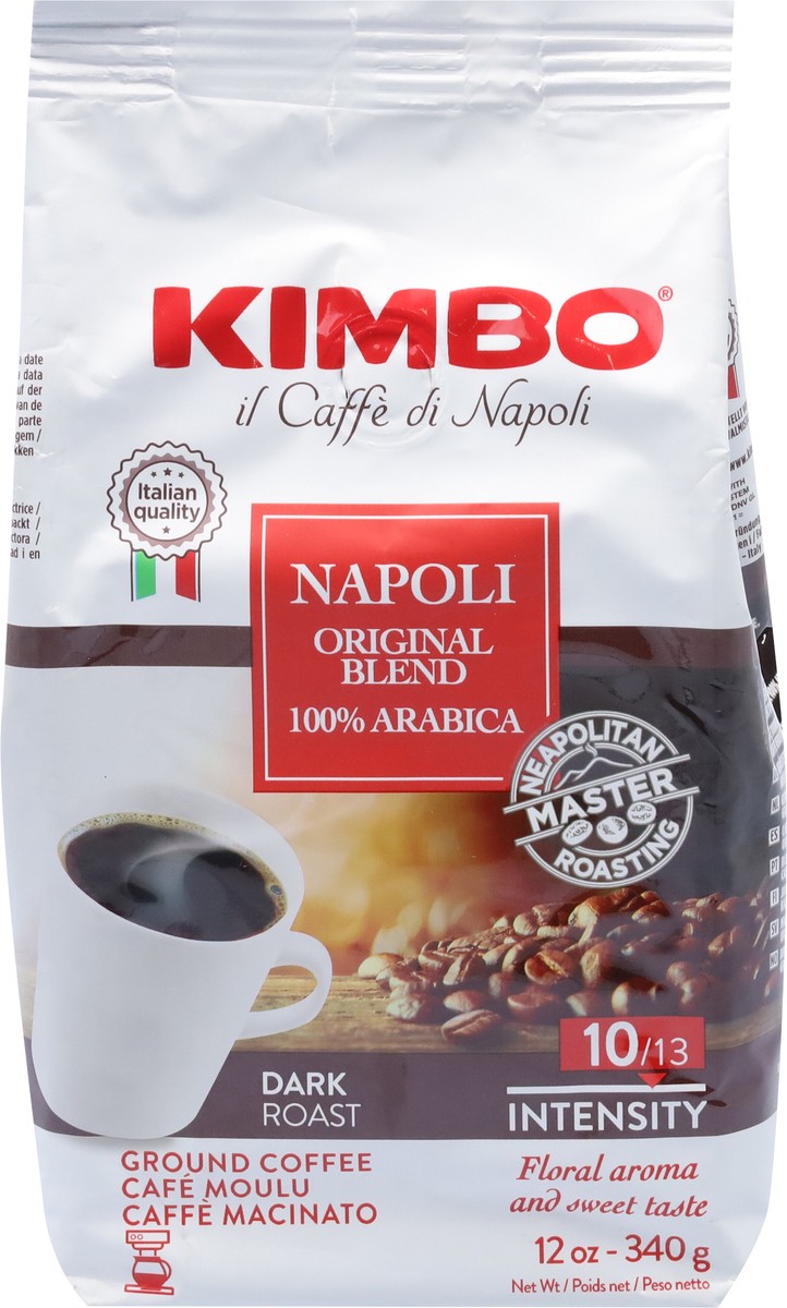 slide 10 of 12, Kimbo Dark Roast Ground Original Blend Coffee- 12 oz, 12 oz