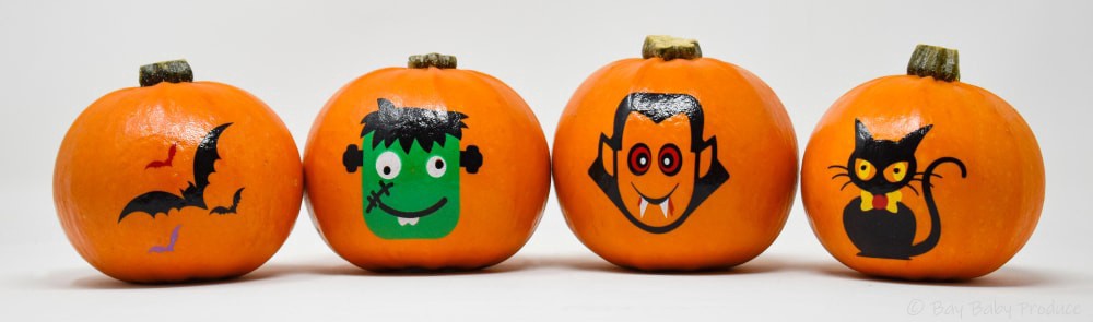 slide 2 of 2, Baby Produce Little Ghouls Painted Pumpkin, 1 ct