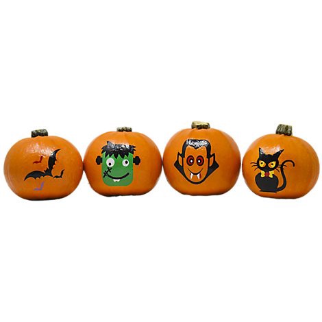 slide 1 of 1, Baby Produce Little Ghouls Painted Pumpkin, 1 ct