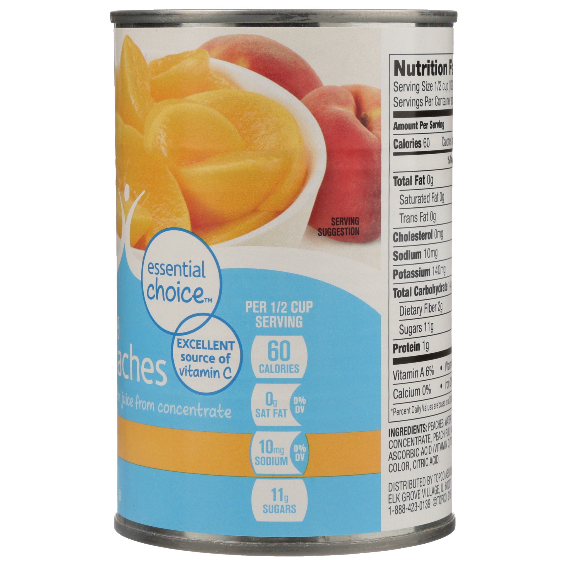 slide 2 of 6, Food Club Essential Choice Yellow Cling Sliced Peaches in 100% Juice 15 oz, 15 oz