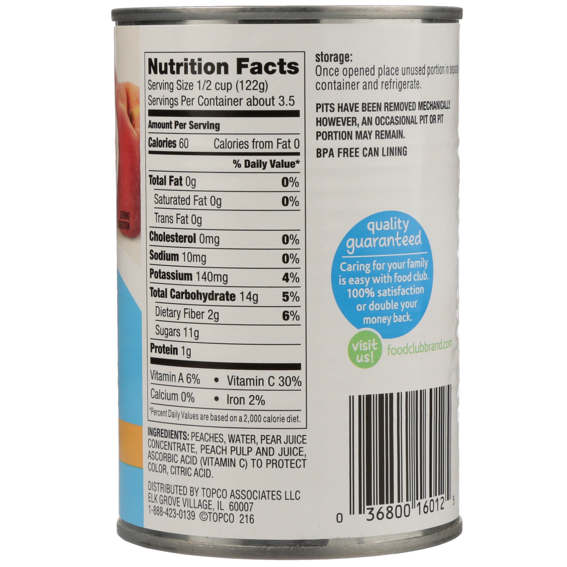 slide 4 of 6, Food Club Essential Choice Yellow Cling Sliced Peaches in 100% Juice 15 oz, 15 oz