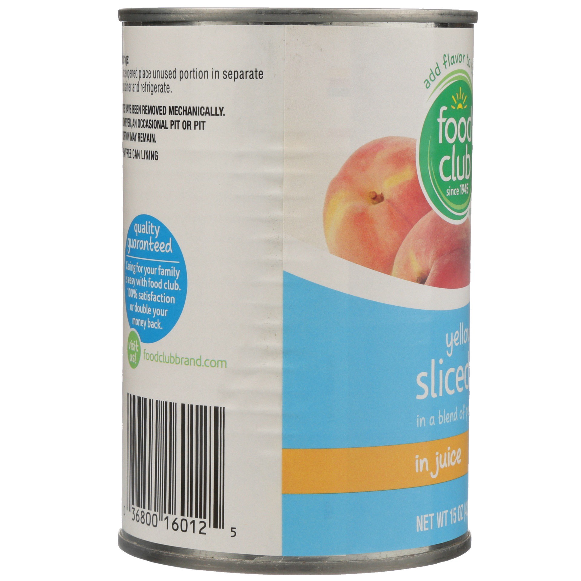 slide 6 of 6, Food Club Essential Choice Yellow Cling Sliced Peaches in 100% Juice 15 oz, 15 oz