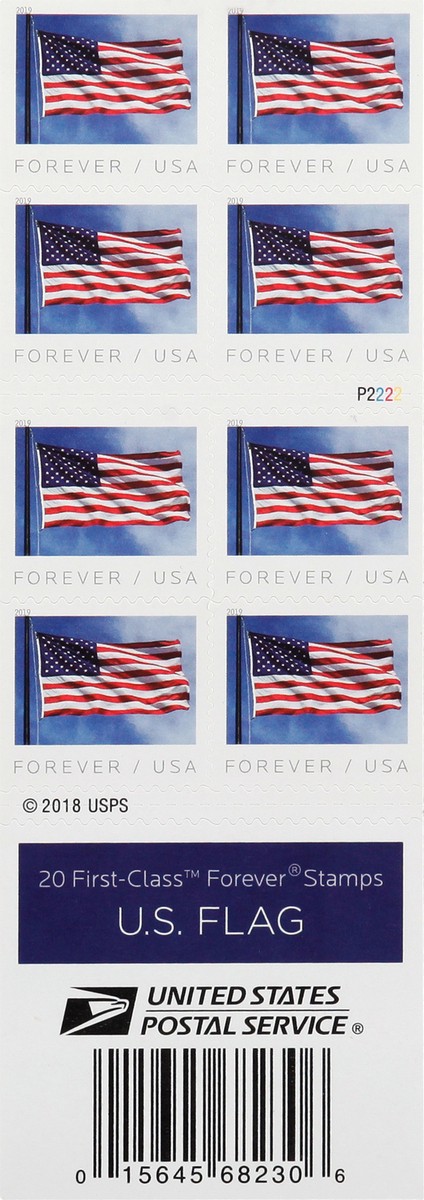 slide 2 of 11, United States Postal Service Forever U.S. Flag Stamps 20 ea, 20 ct