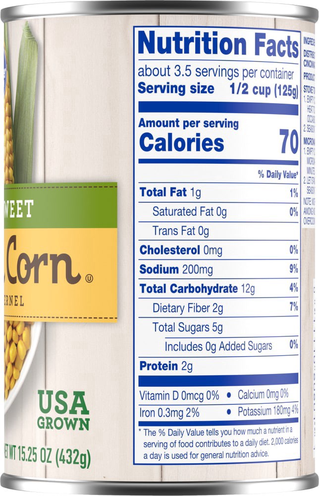 slide 3 of 4, Kroger Supersweet Whole Kernel Golden Corn, 15.25 oz