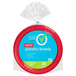 Simply Done 12 Ounce Party Plastic Bowls 24 ea