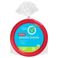 Simply Done 12 Ounce Party Plastic Bowls 24 ea