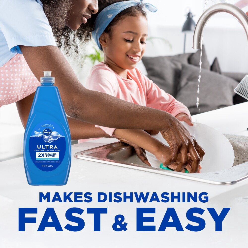 slide 4 of 5, Kroger Ultra Clean Scent Liquid Dish Soap, 28 fl oz