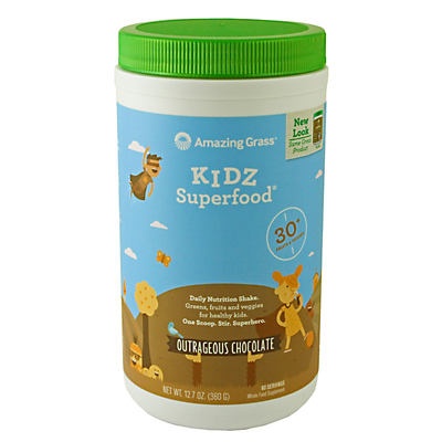 slide 1 of 1, Amazing Grass Kidz Superfood, Outrageous Chocolate, 12.69 oz