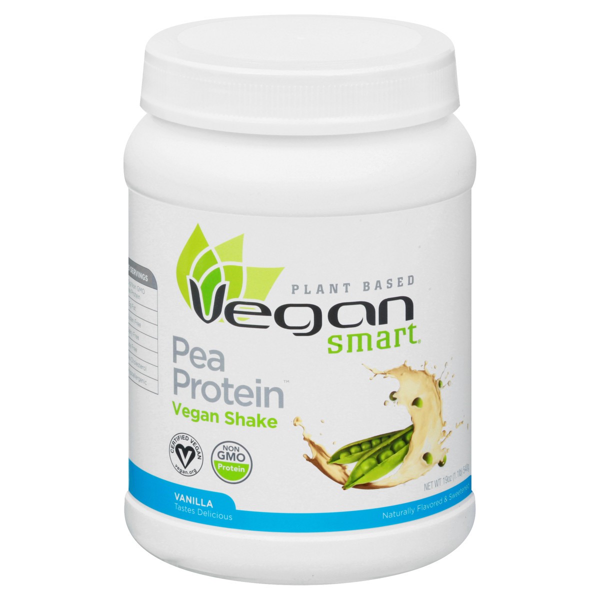 slide 1 of 13, Vegan Smart Naturade Vanilla Pea Protein Powder, 19.6 oz