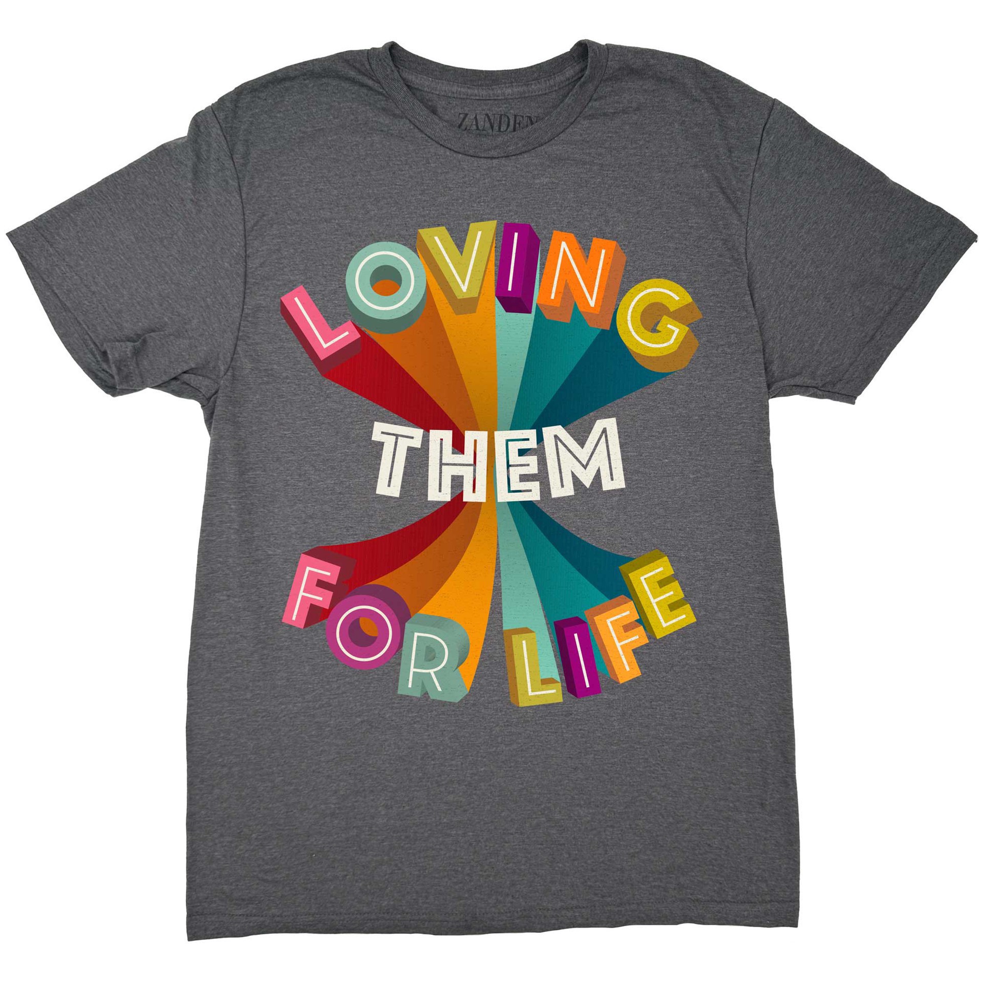 slide 1 of 1, Zanden Love Them Adult Unisex T-Shirt, Small, 1 ct