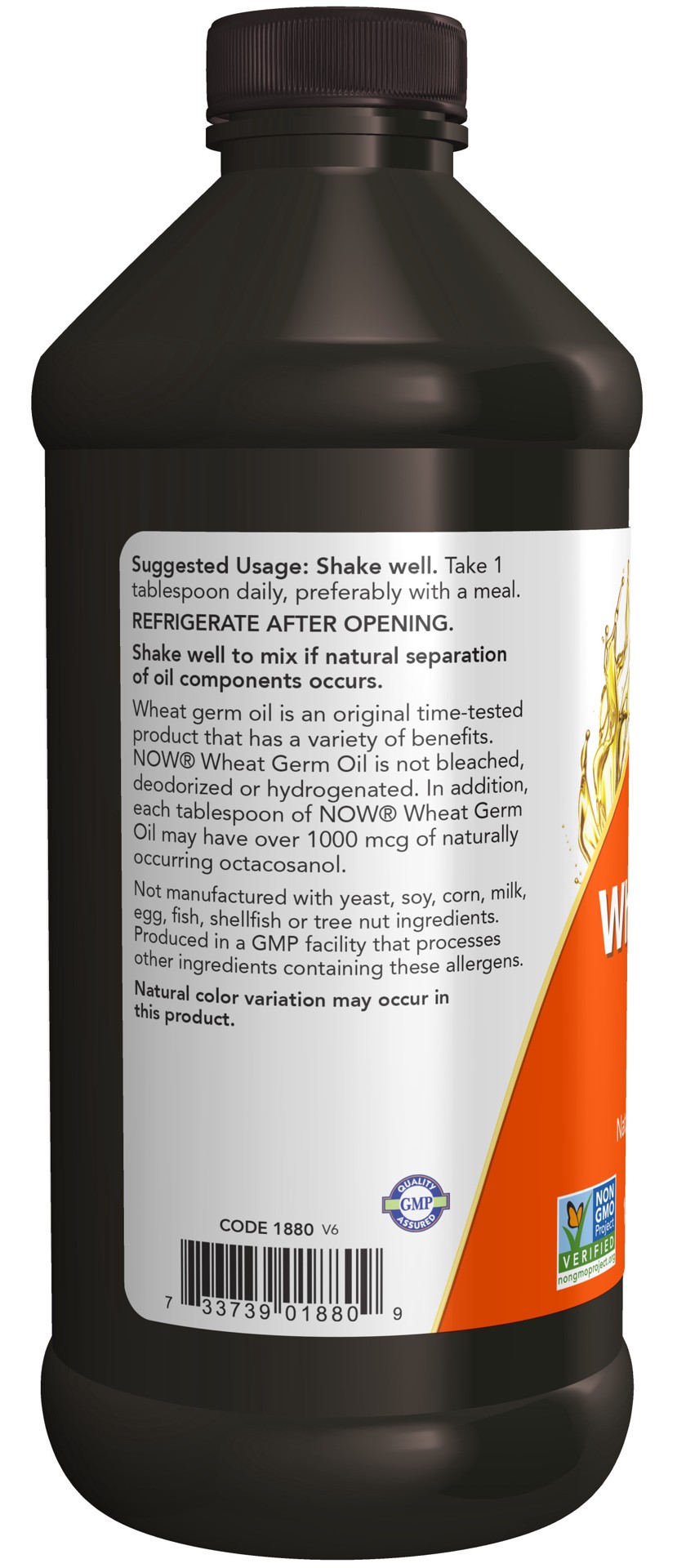 slide 2 of 4, NOW Wheat Germ Oil - 16 fl. oz., 16 fl oz