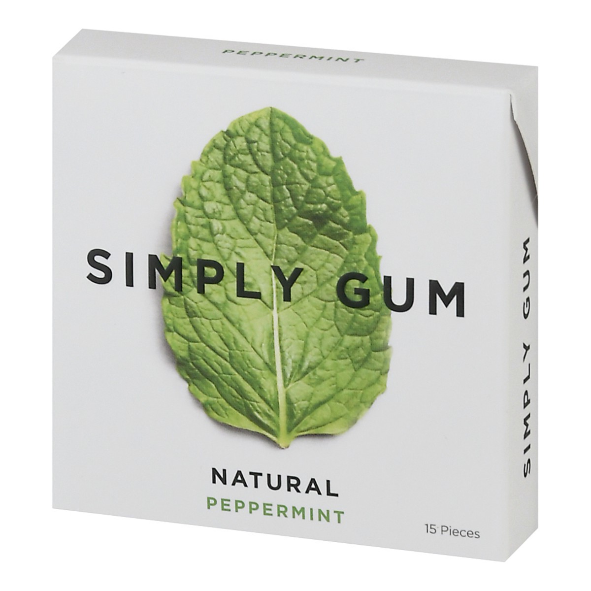 slide 2 of 9, Simply Gum Natural Peppermint 15 Pieces, 15 ct