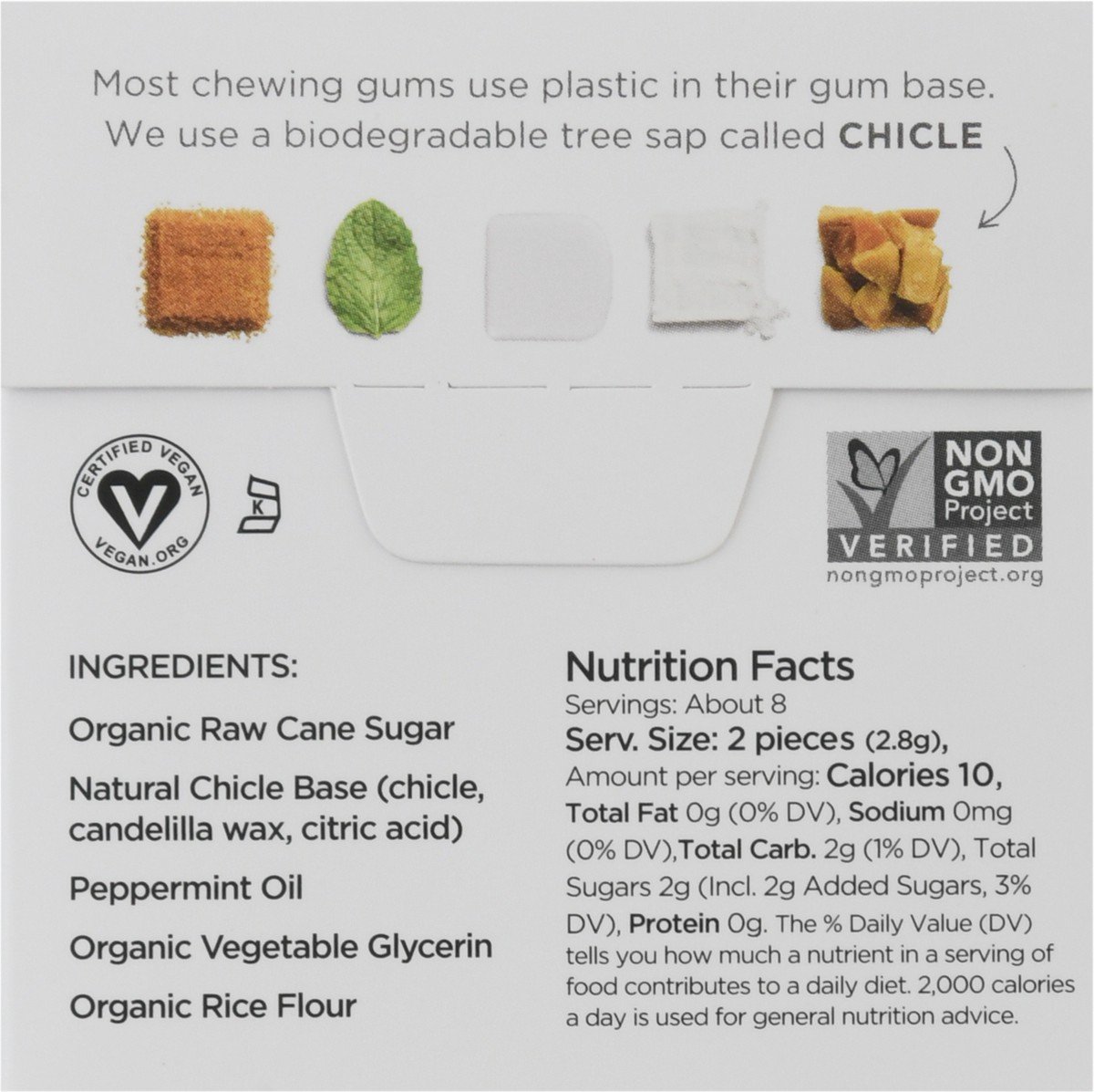 slide 5 of 9, Simply Gum Natural Peppermint 15 Pieces, 15 ct