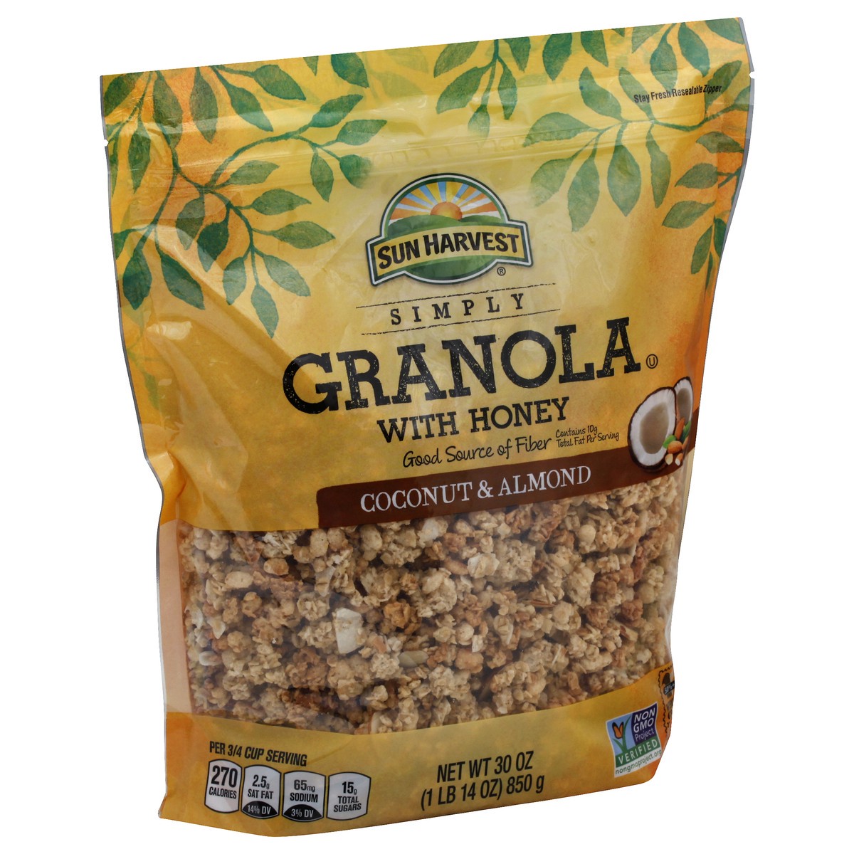 slide 11 of 13, Sun Harvest Coconut Almond Granola, 30 oz