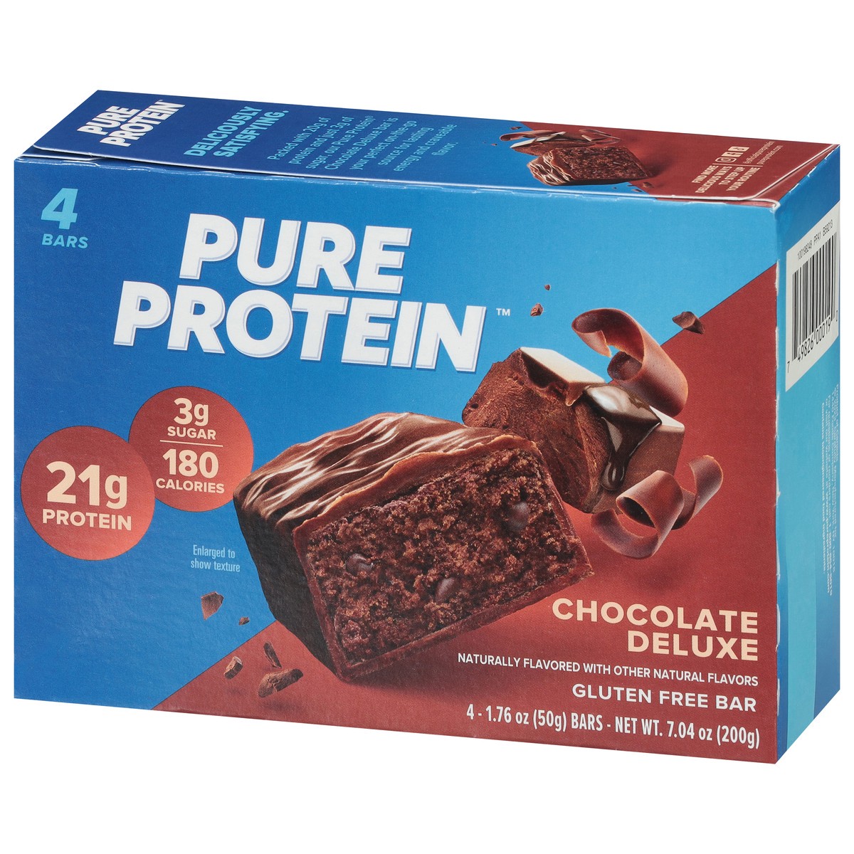 slide 7 of 16, Pure Protein Bars, High Protein, Nutritious Snack, Chocolate Deluxe, 21g Protein, 4 Count - 4 ct, 4 ct