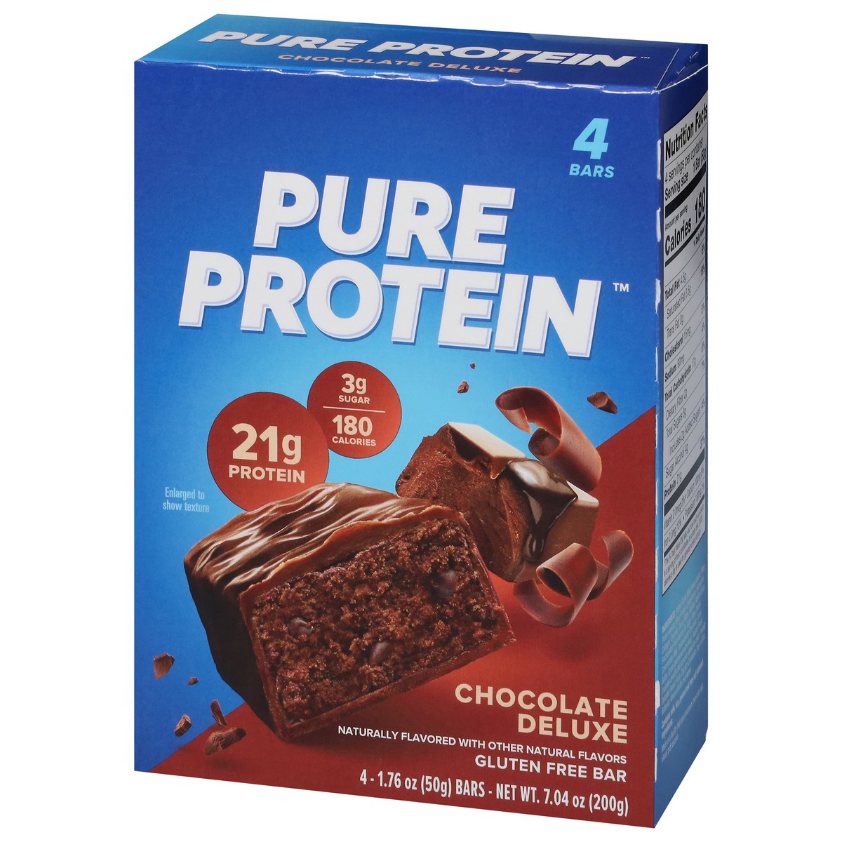 slide 2 of 16, Pure Protein Bars, High Protein, Nutritious Snack, Chocolate Deluxe, 21g Protein, 4 Count - 4 ct, 4 ct