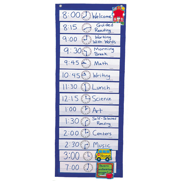 slide 1 of 2, Carson Dellosa Scheduling Pocket Chart, 1 ct