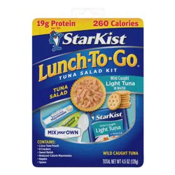 StarKist Lunch To-Go Mix Your Own Tuna Chunk Light in Water - 4.1 oz