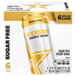 Rockstar Sugar Free Energy Drink - 6 pk / 12 fl oz