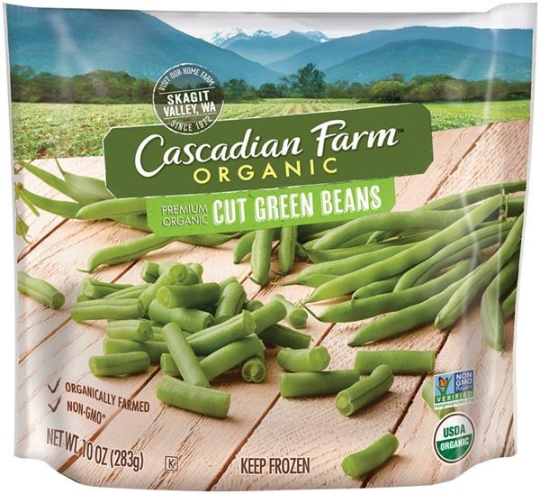 slide 1 of 1, Cascadian Farm Organic Cut Green Beans, 10 oz