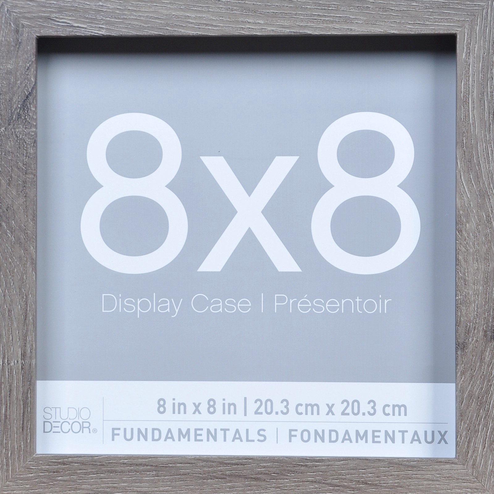 slide 3 of 4, 3 Pack Fundamentals 8" X 8" Gray Shadow Boxes By Studio Decor, 8 in x 8 in