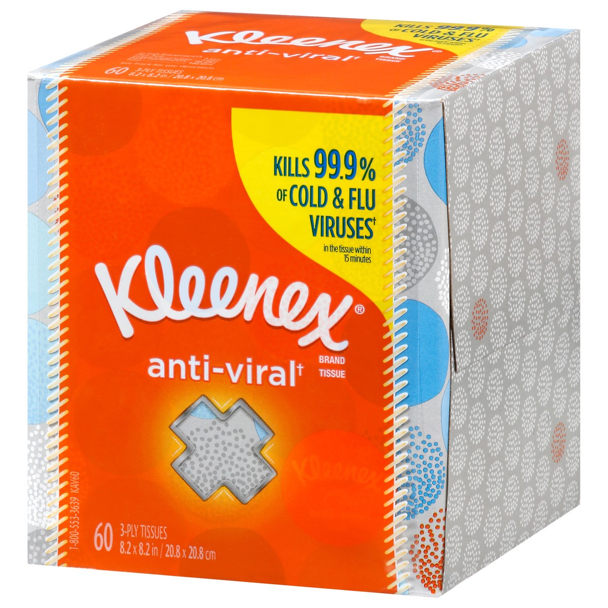 slide 5 of 12, Kleenex Anti Viral Facial Tissue Upright, 60 ct