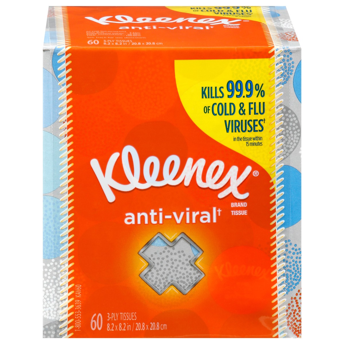 slide 1 of 12, Kleenex Anti Viral Facial Tissue Upright, 60 ct