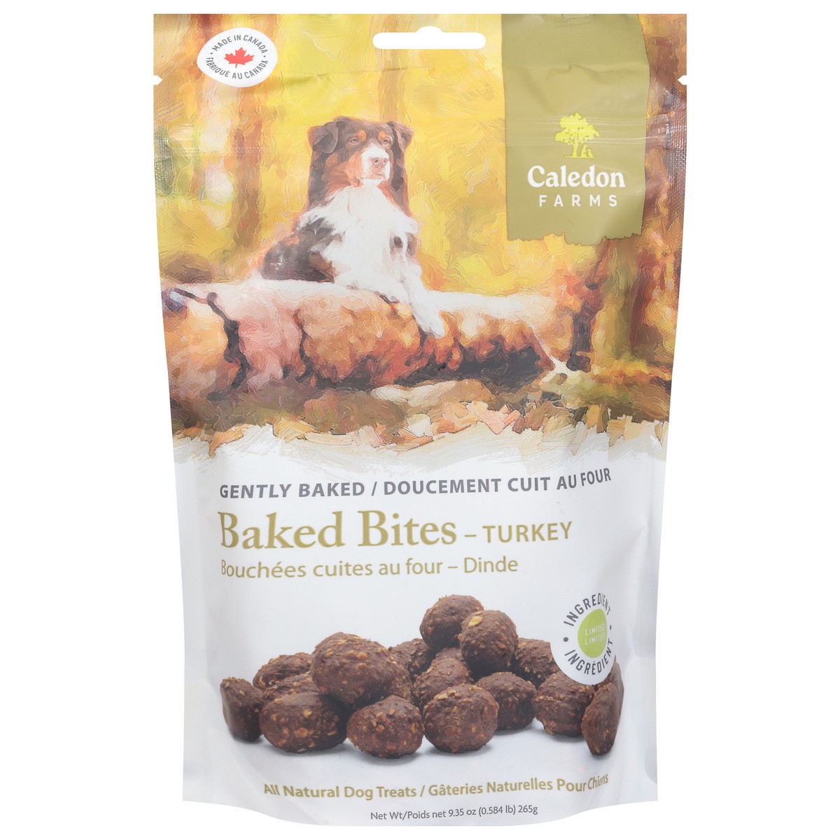 slide 2 of 4, Caledon Farms All Natural Baked Bites Turkey Dog Treats 9.35 oz, 9.35 oz