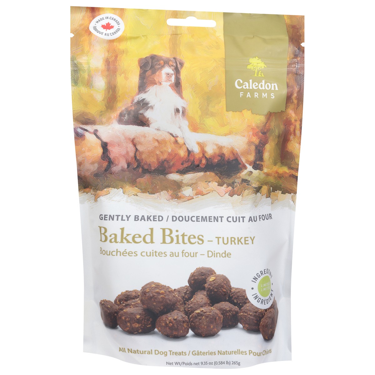 slide 4 of 4, Caledon Farms All Natural Baked Bites Turkey Dog Treats 9.35 oz, 9.35 oz