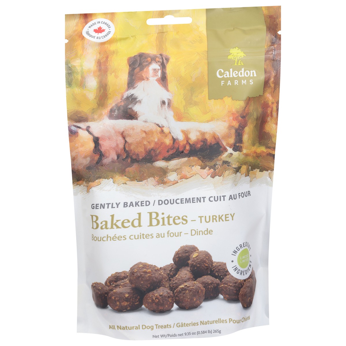 slide 3 of 4, Caledon Farms All Natural Baked Bites Turkey Dog Treats 9.35 oz, 9.35 oz