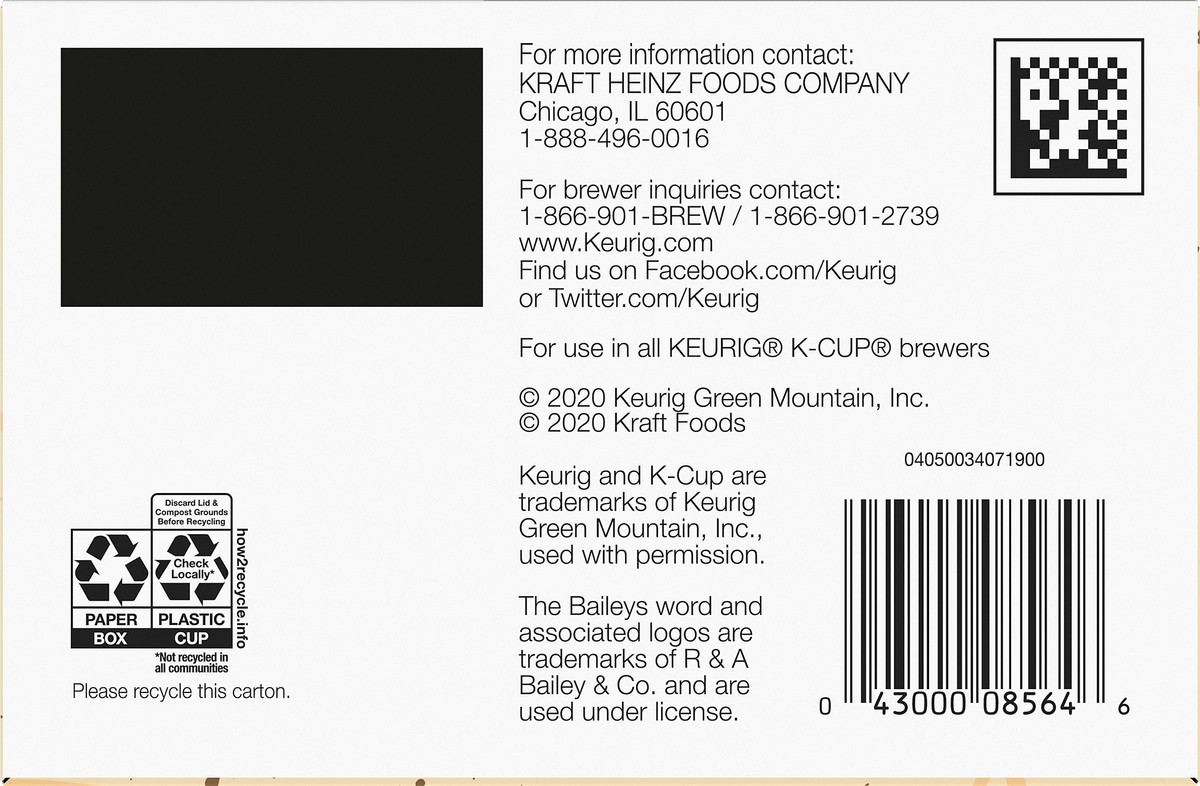 slide 5 of 9, Bailey's Non-Alcoholic Chocolate Cherry Light Roast K-Cup Coffee Pods- 10 ct, 10 ct