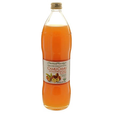 slide 1 of 1, Central Market Organic Italian Soda Camu Camu - 25.4 fl oz, 25.4 fl oz