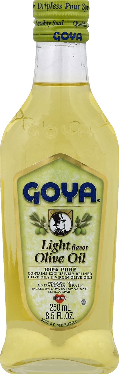 slide 1 of 2, Goya Light Flavor Olive Oil, 8.5 fl oz