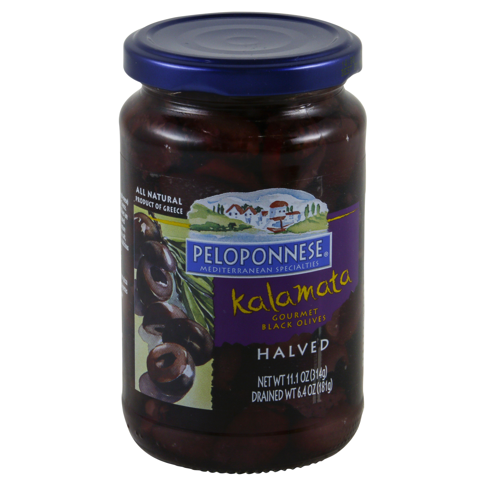 slide 1 of 9, Peloponnese Halved Kalamata Olives 11.1 oz, 11.1 oz