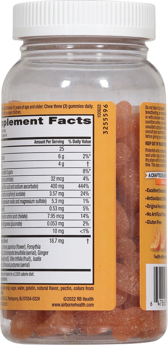 slide 11 of 14, Airborne Zesty Orange Flavor Immune Essentials 132 Gummies, 132 ct
