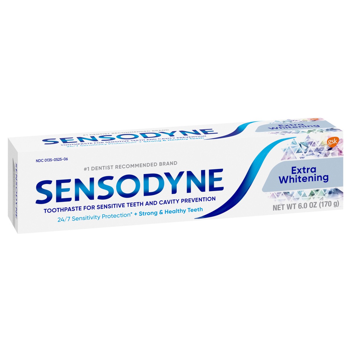 slide 4 of 9, Sensodyne Extra Whitening Sensitive Teeth Whitening Toothpaste - 6 Ounces, 6 ct