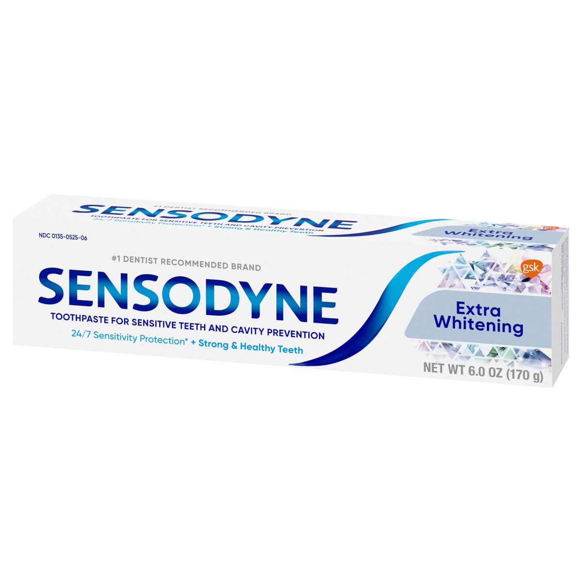 slide 5 of 9, Sensodyne Extra Whitening Sensitive Teeth Whitening Toothpaste - 6 Ounces, 6 ct