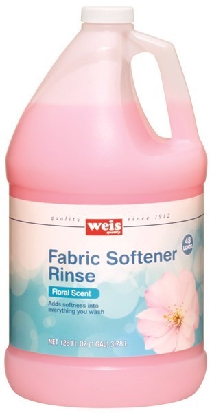 slide 1 of 1, Weis Quality Fabric Softener Rinse, Floral, 128 fl oz