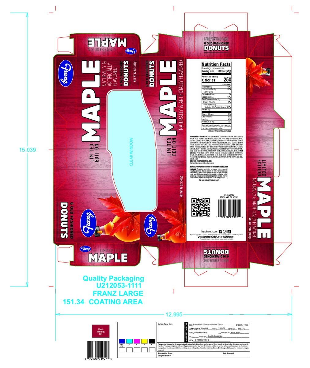 slide 7 of 11, Franz Seasonal Old Fashioned Donuts 6 ea, 