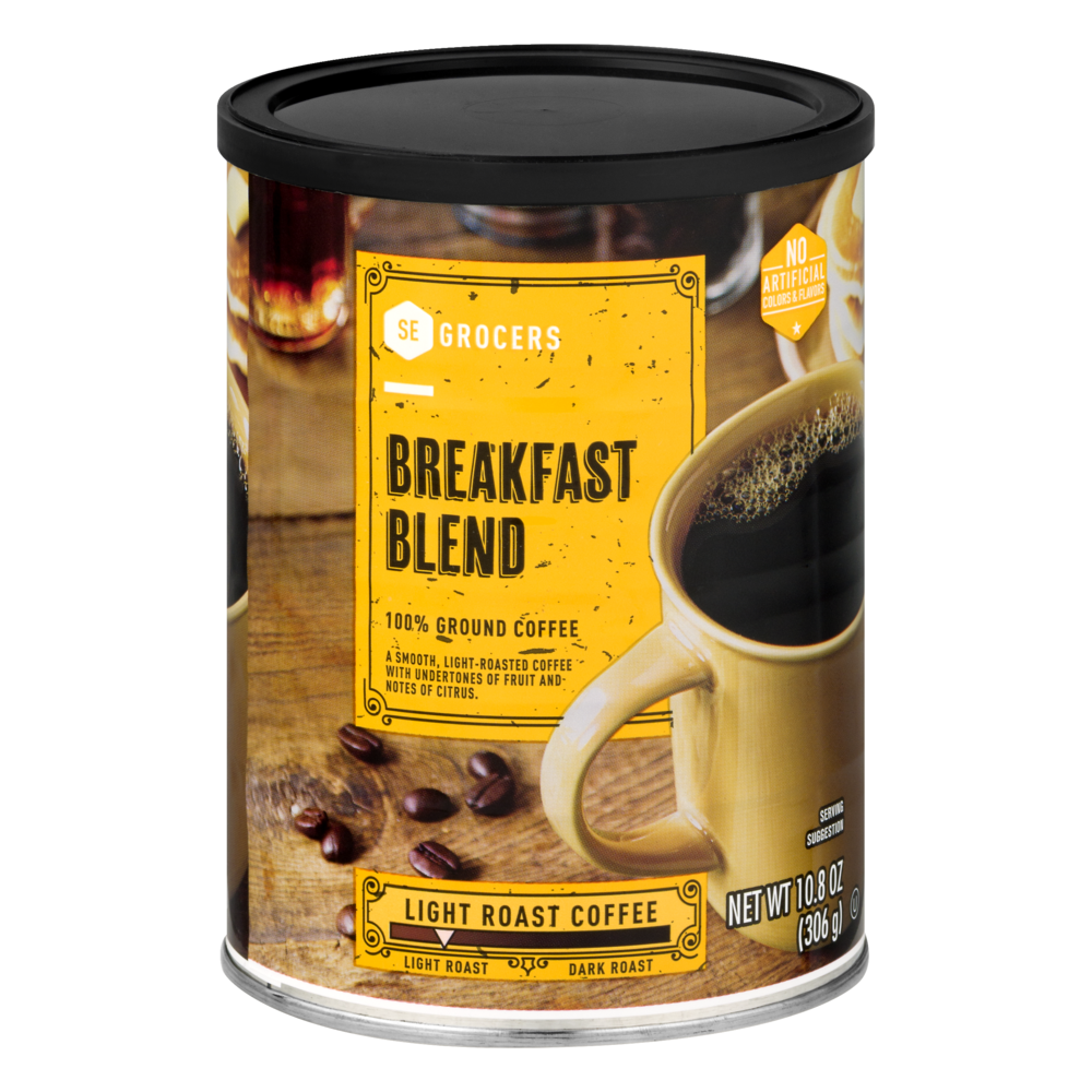 slide 1 of 1, SE Grocers 100% Ground Coffee Breakfast Blend, 10.8 oz