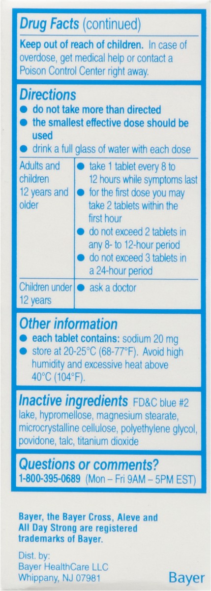 slide 7 of 13, Aleve Pain Relief Naproxen Sodium Tablets, 90 ct