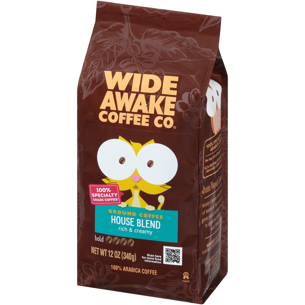 slide 3 of 9, Wide Awake Coffee Co. Bold Roast House Blend 100% Arabica Ground Coffee - 12 oz, 12 oz