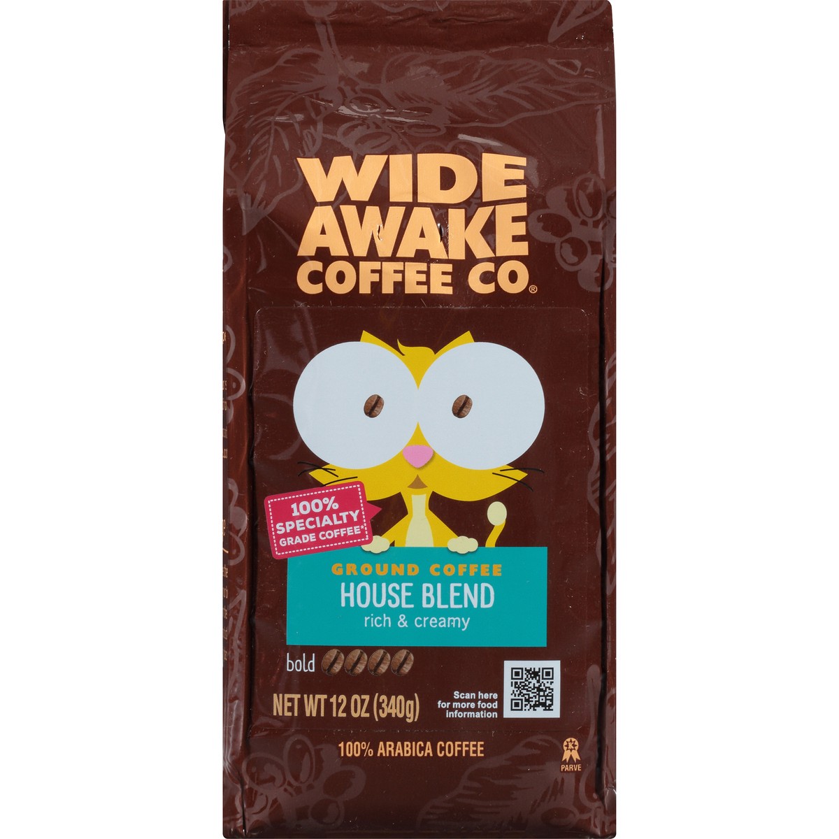 slide 6 of 9, Wide Awake Coffee Co. Bold Roast House Blend 100% Arabica Ground Coffee - 12 oz, 12 oz