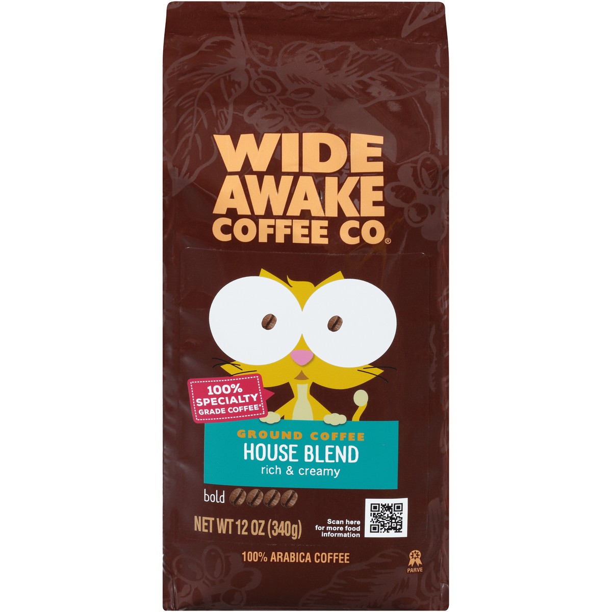 slide 1 of 9, Wide Awake Coffee Co. Bold Roast House Blend 100% Arabica Ground Coffee - 12 oz, 12 oz