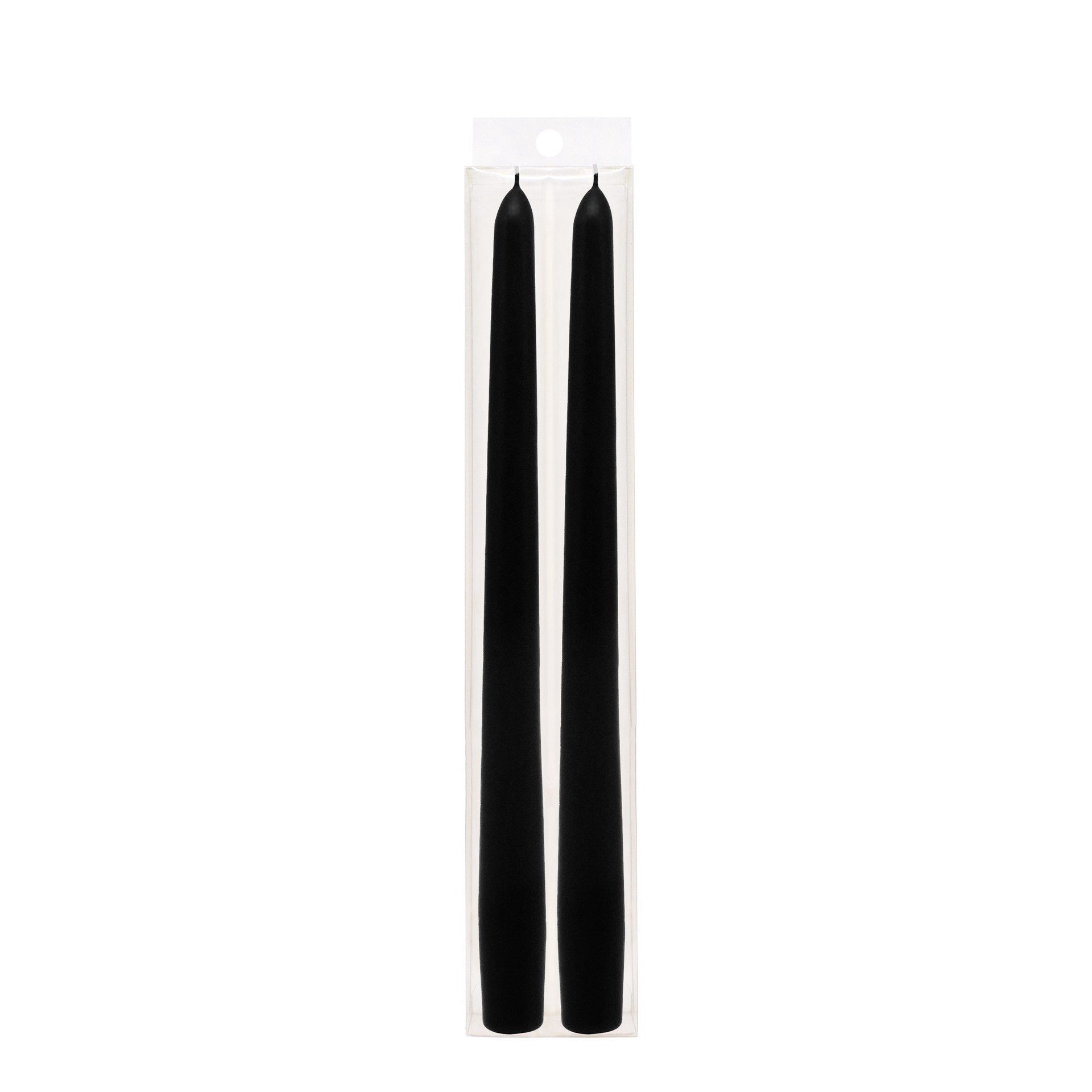 slide 3 of 3, 10" Black & Red Bleeding Taper Candles, 2ct. By Ashland, 2 ct