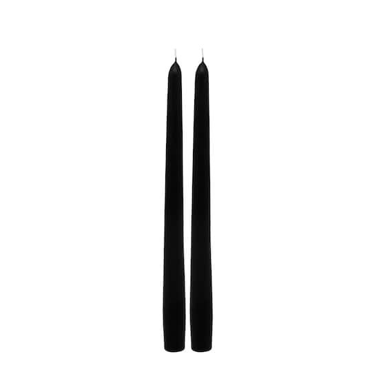 slide 1 of 3, 10" Black & Red Bleeding Taper Candles, 2ct. By Ashland, 2 ct