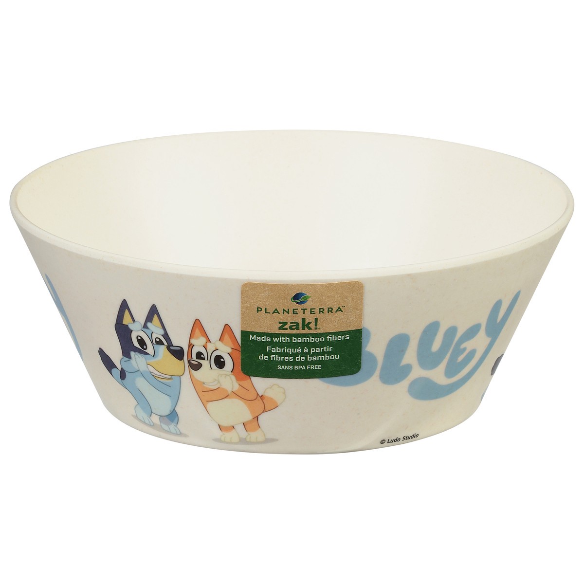 slide 1 of 1, Zak! Designs Zak Designs, Inc. Zak! Bamboo Bowl, Melamine, Bluey, 6 Inch, 1 ct